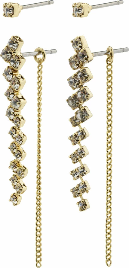 Pilgrim Øreringe : Jolene : Guldbelagt : Kr