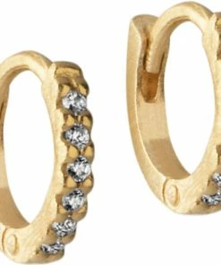 ENAMEL Copenhagen Hoops, Petite Flora 6 Mm 925S/GP/M