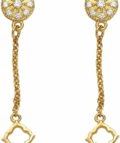 With Love Darling GG #6 & #13: Earstud With Chain Vermeil