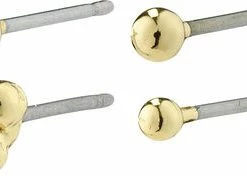 Pilgrim SOLIDARITY Bubbles Earstuds Multi-set Gold-plated