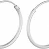 Pernille Corydon Jewellery Micro Plain Hoops 15 Mm
