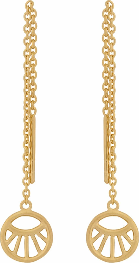 Pernille Corydon Jewellery Small Daylight Earchains Lenght 50 Mm