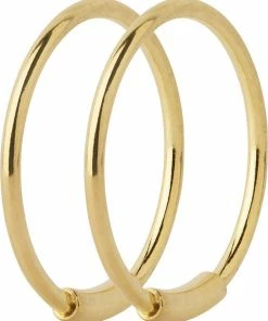 Maria Black Basic Hoop Earring S - 14 Mm - PAIR Gold Hp