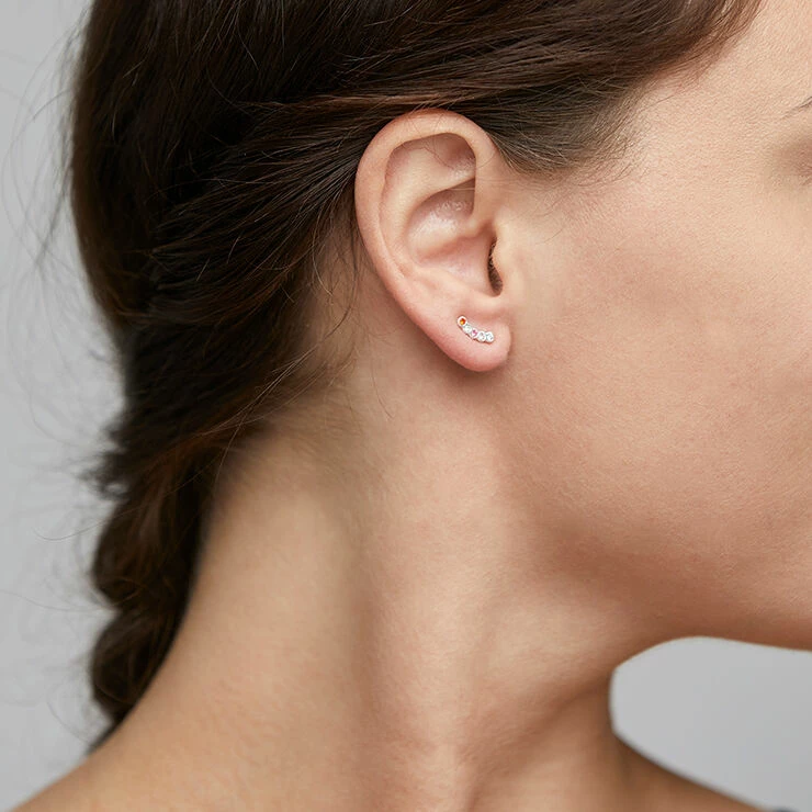 Pilgrim Øreringe, Anita, Sølvbelagt, Multi Sølv - Billede 2