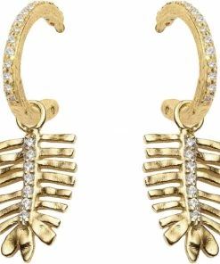 With Love Darling Tulsi Hoop Earrings Vermeil