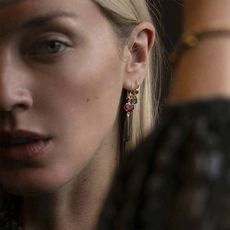 Carré Jewellery GEM CANDY EARRINGS Gold - Billede 2