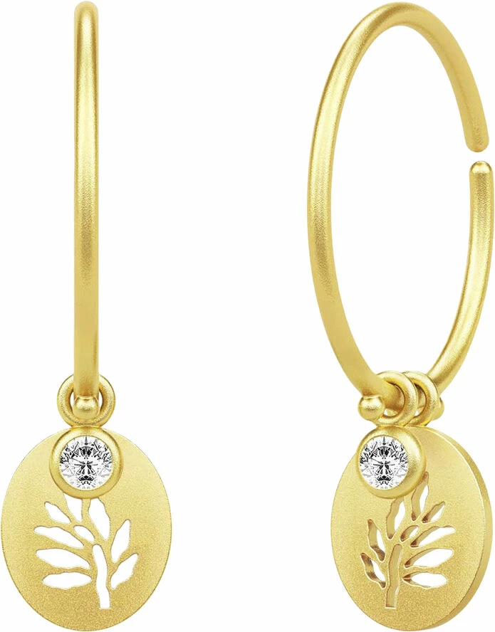Julie Sandlau Tree Of Life Medium Hoops Guld