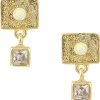 Hultquist White Opalus Earring Gold