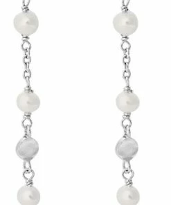 Pernille Corydon Jewellery Ocean Pearl Earchains 55 Mm