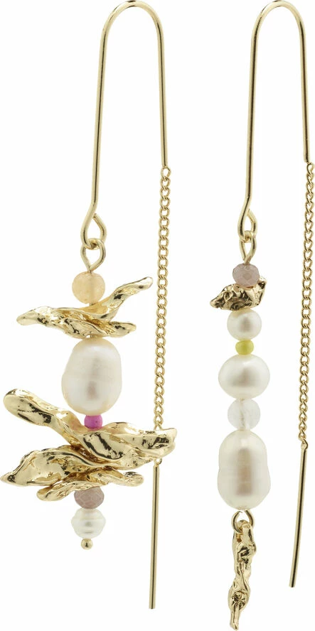 Pilgrim ENERGETIC Ferskvandsperle øreringe Guldbelagt