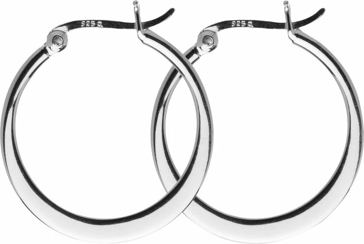 Hultquist Classic Asta øreringe. Diameter: 25 Mm. Sølv