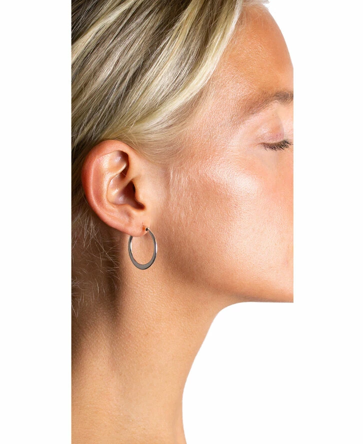 Hultquist Classic Asta øreringe. Diameter: 25 Mm. Sølv - Billede 2