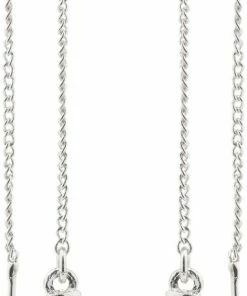 Pilgrim BLOSSOM Recycled Kæde øreringe 2-i-1 Sæt Sølvbelagt