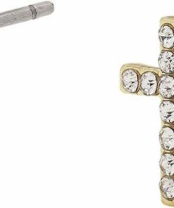 Pilgrim Øreringe : Clara_PI : Guldbelagt : Krystal Guld