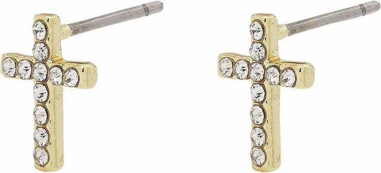 Pilgrim Øreringe : Clara_PI : Guldbelagt : Krystal Guld