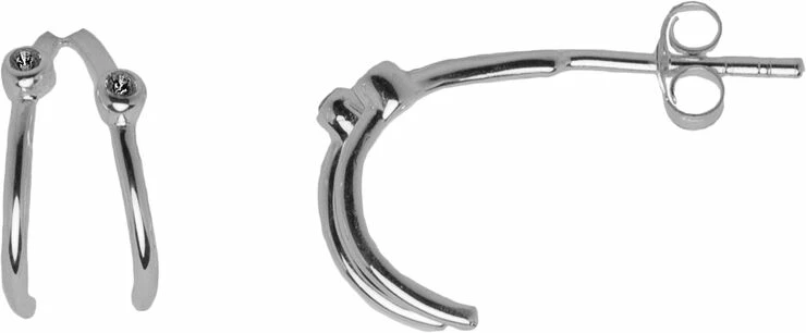 Hultquist Classic Agnes øreringe. Diameter: 11 Mm. Sølv