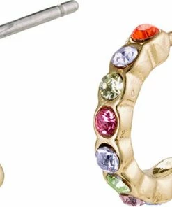 Pilgrim Øreringe, Brigitte, Guldbelagt, Multi Guld