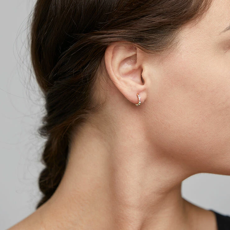 Pilgrim Øreringe, Brigitte, Guldbelagt, Multi Guld - Billede 2