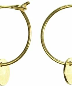 Hultquist Classic Coin Hoop. Diameter: 15 Mm. Guld