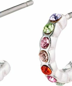 Pilgrim Øreringe, Brigitte, Sølvbelagt, Multi Sølv