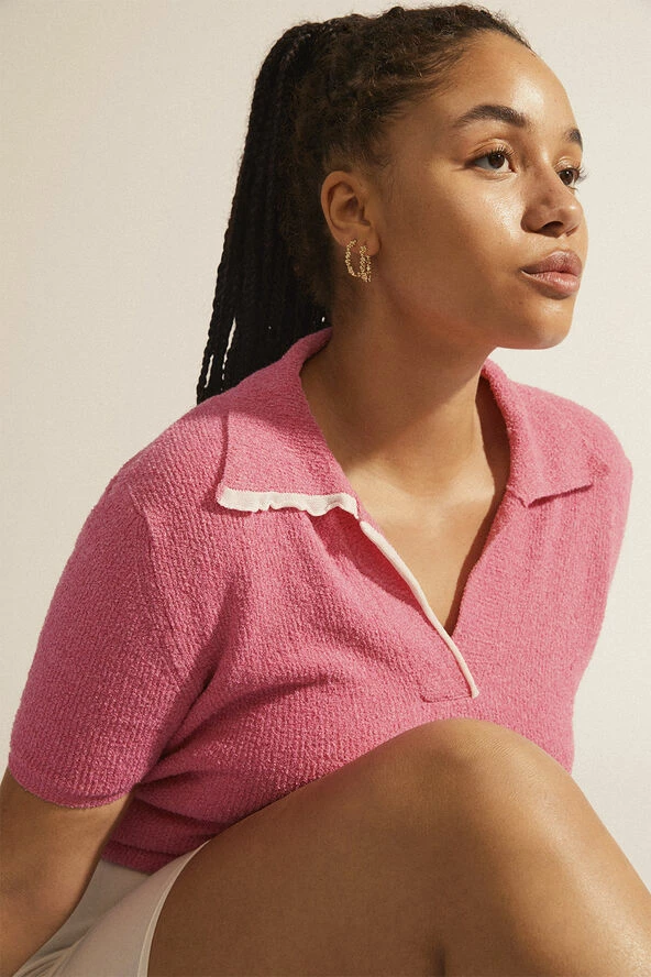 Pilgrim SOLIDARITY Recycled Large Bubbles Hoop Earrings Gold-plated - Billede 2