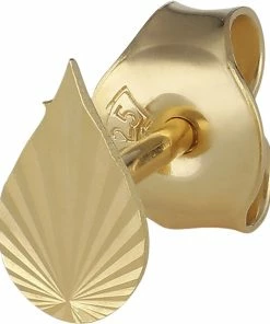 Jane Kønig Reflection Drop Stud, Gold-plated Sterling Silver 221