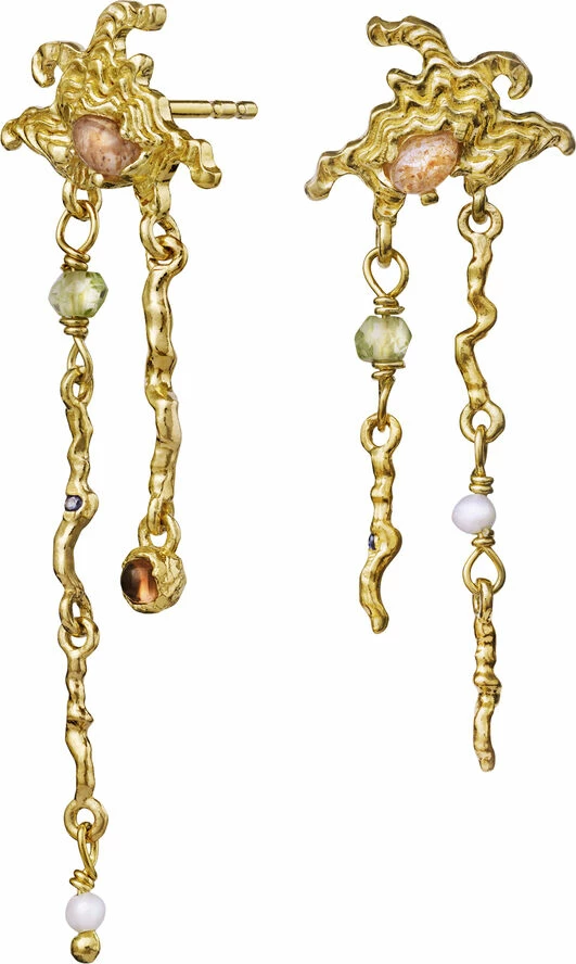 Maanesten Blaze Earrings Sterling Silver (925) Gold Plated 2 Maanesten Blaze Earrings Sterling Silver (925) Gold Plated - Billede 2
