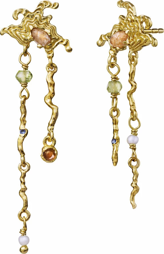 Maanesten Blaze Earrings Sterling Silver (925) Gold Plated 3 Maanesten Blaze Earrings Sterling Silver (925) Gold Plated - Billede 3
