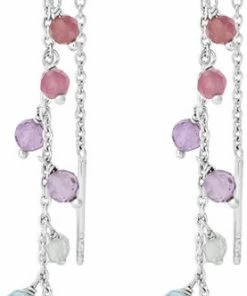 Pernille Corydon Jewellery Rainbow Earchains Length 70 Mm