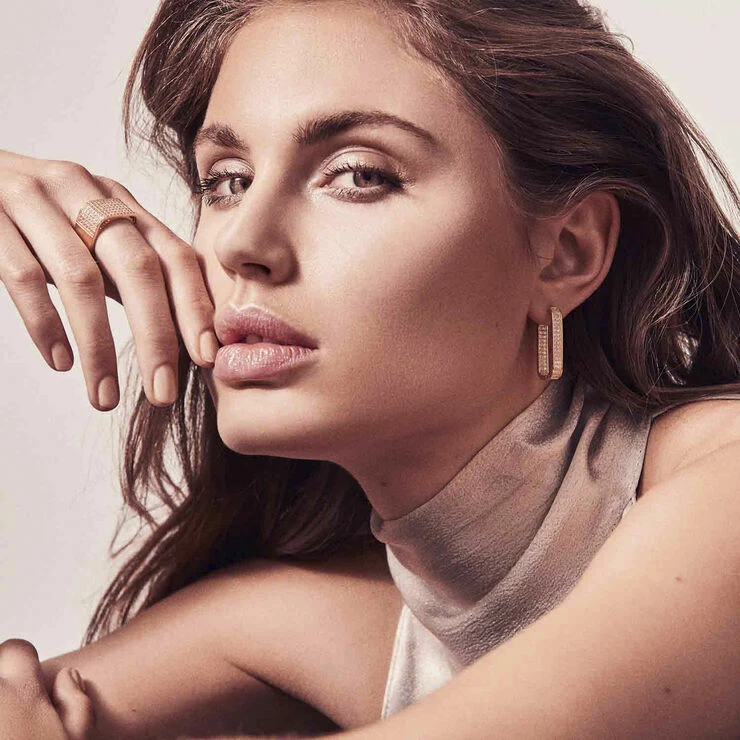 Sif Jakobs Jewellery MATERA GRANDE EARRINGS 18K Gold Plated - Billede 2