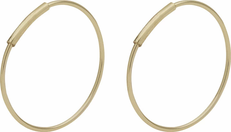 Pilgrim Øreringe : Guldbelagt