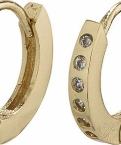 Pilgrim Øreringe, Gry, Guldbelagt, Krystal Guld