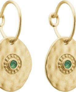 ENAMEL Copenhagen Earring, Esma Green Agate