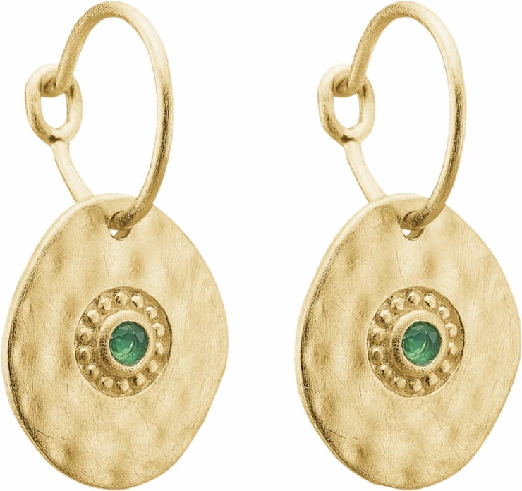 ENAMEL Copenhagen Earring, Esma Green Agate