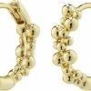 Pilgrim SOLIDARITY Recycled Small Bubbles Hoop Earrings Gold-plated
