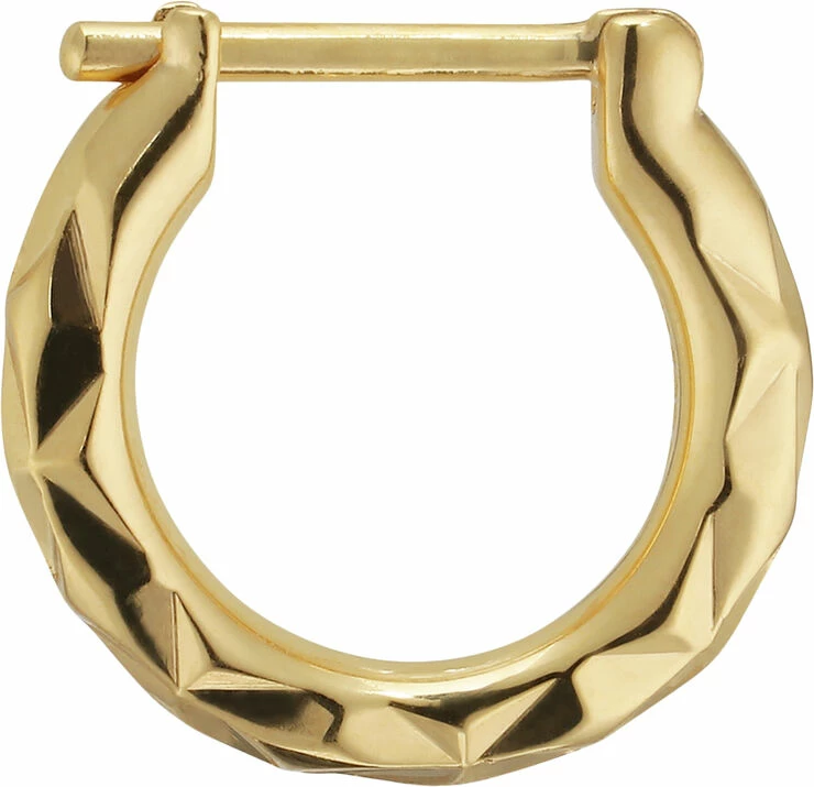 Jane Kønig Tiny Rhombus Earring, Gold-plated Sterling Silver 221 - Billede 2