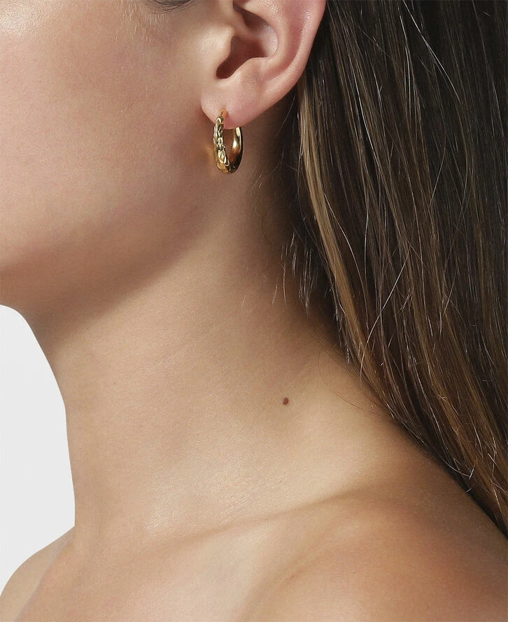 Jane Kønig Rhombus Earring, Gold-plated Sterling Silver 221 - Billede 3