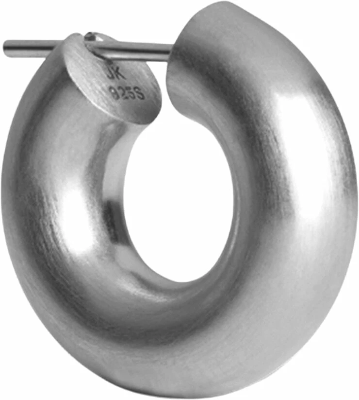 Jane Kønig Small Chunky Hoop, Sterling Silver 223 - Billede 2
