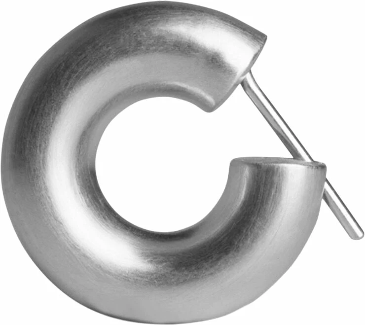 Jane Kønig Small Chunky Hoop, Sterling Silver 223 - Billede 4