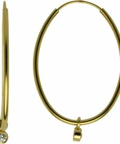 Hultquist Classic Astrid &oslash;reringe. Diameter: 35 Mm. Guld