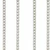 Pilgrim ANDREA Recycled Chain Crystal Earrings Silver-plated