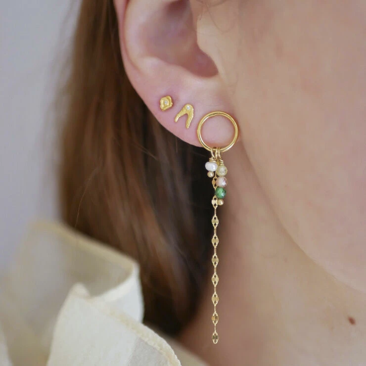 ENAMEL Copenhagen Studs, Liana Clear CZ - Billede 2