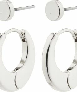 Pilgrim Øreringe : Eilish : Sølvbelagt