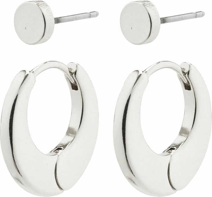 Pilgrim Øreringe : Eilish : Sølvbelagt