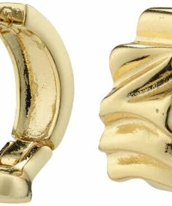 Pilgrim WILLPOWER Recycled Huggie Hoop Earrings Gold-plated