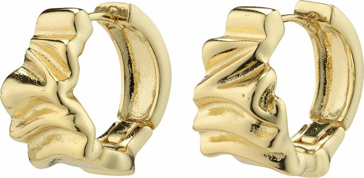 Pilgrim WILLPOWER Recycled Huggie Hoop Earrings Gold-plated