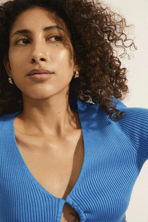 Pilgrim WILLPOWER Recycled Huggie Hoop Earrings Gold-plated - Billede 2