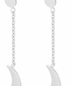 Pernille Corydon Jewellery Lunar Earchains Length 33 Mm