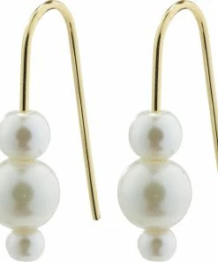 Pilgrim Øreringe : Elberta : Guldbelagt : H