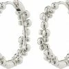 Pilgrim SOLIDARITY Recycled Medium Bubbles Hoops Silver-plated
